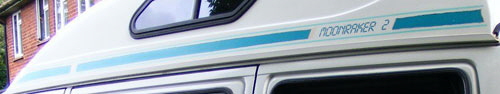 VW T4 Devon Moonraker 2 Roof Side Logo